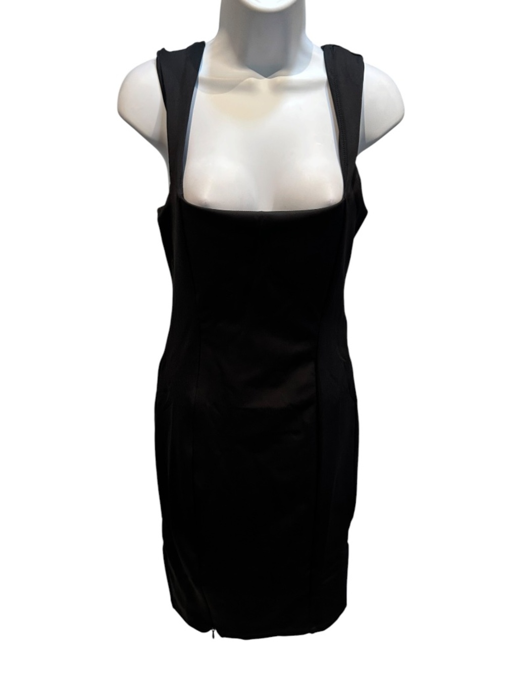 TA3 Squarey Pencil Dress Black Corset Size Large Regular / Long New with Tags
